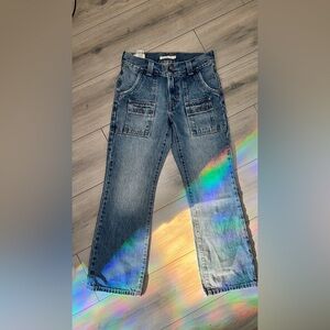 Levi's Mindy Ankle Bootcut Denim Blue Jeans